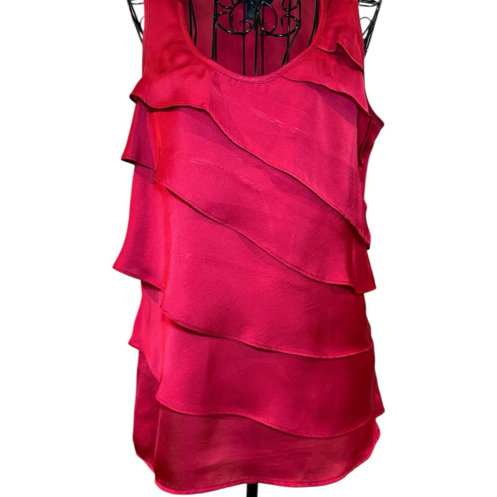 Tommy Hilfiger Vibrant Red Layered‎ tank